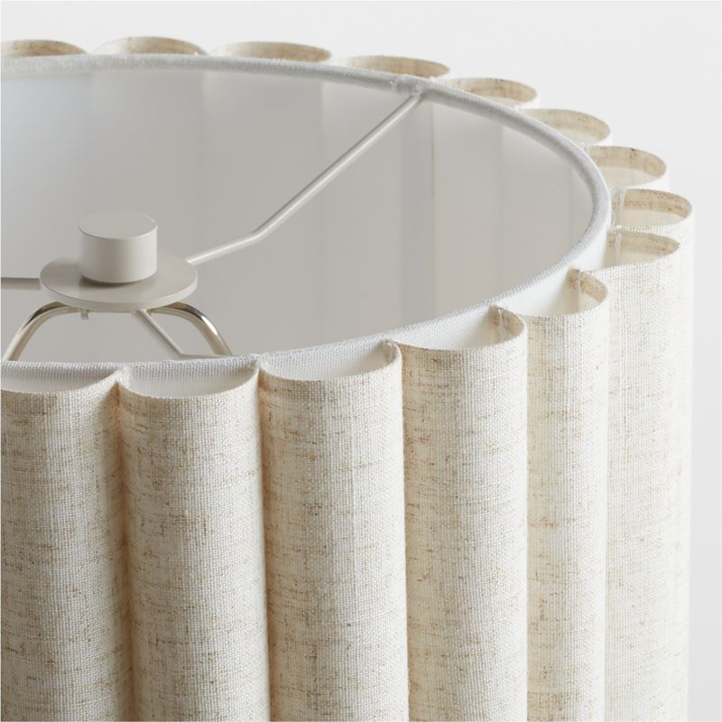 Lampadaire en lin plissé Emme pour enfants