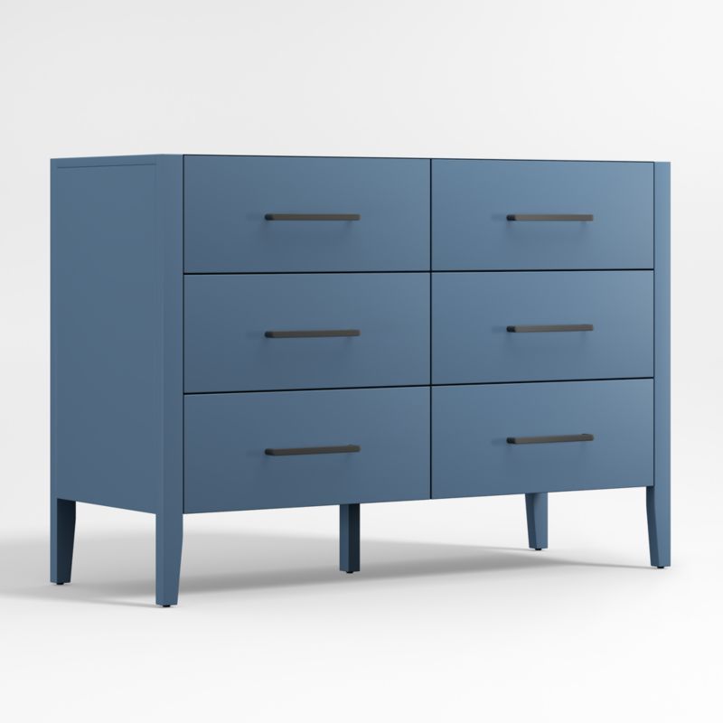Commode à 6 tiroirs en bois bleu ardoise Kids Ever Simple