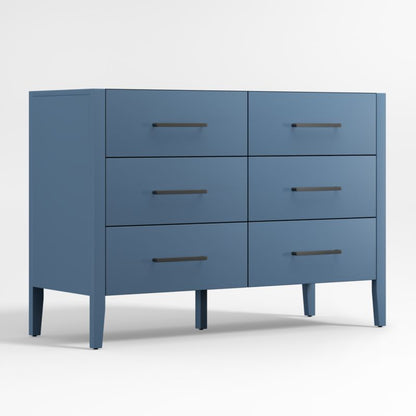 Commode à 6 tiroirs en bois bleu ardoise Kids Ever Simple