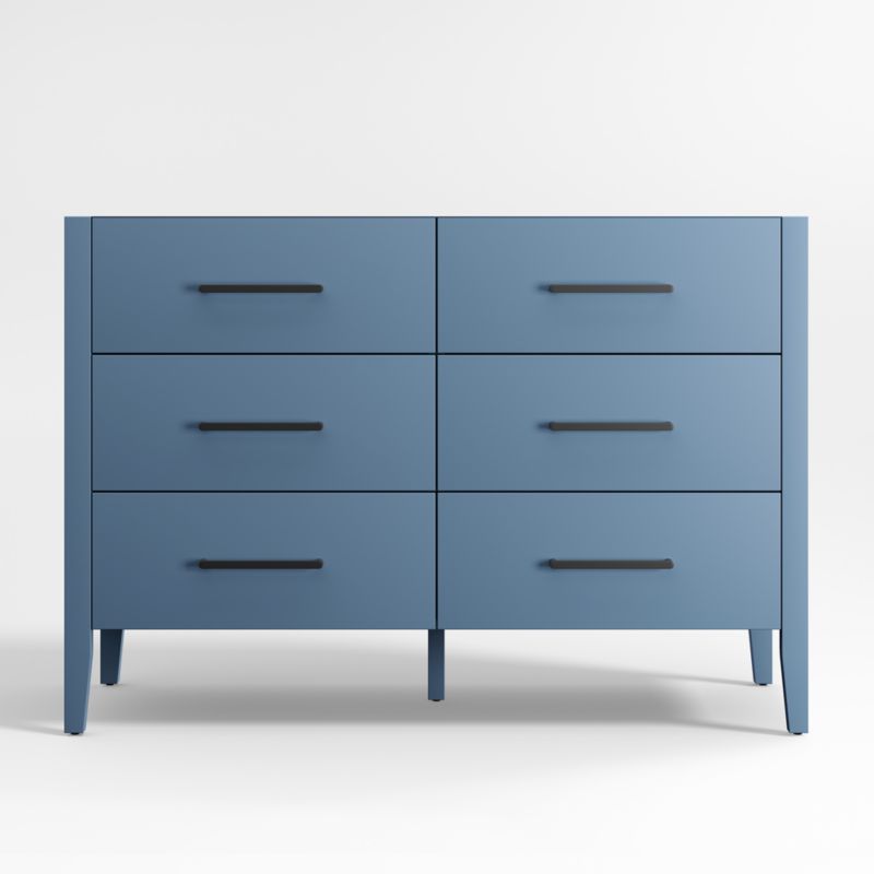 Commode à 6 tiroirs en bois bleu ardoise Kids Ever Simple