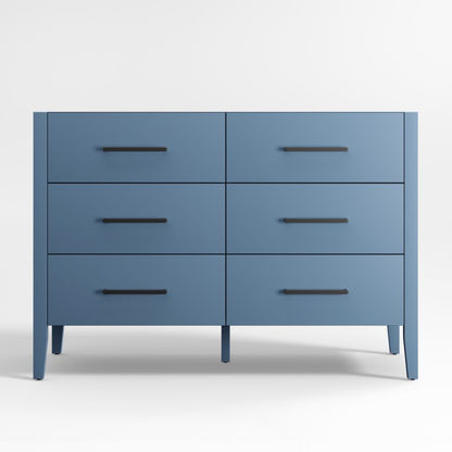 Commode à 6 tiroirs en bois bleu ardoise Kids Ever Simple