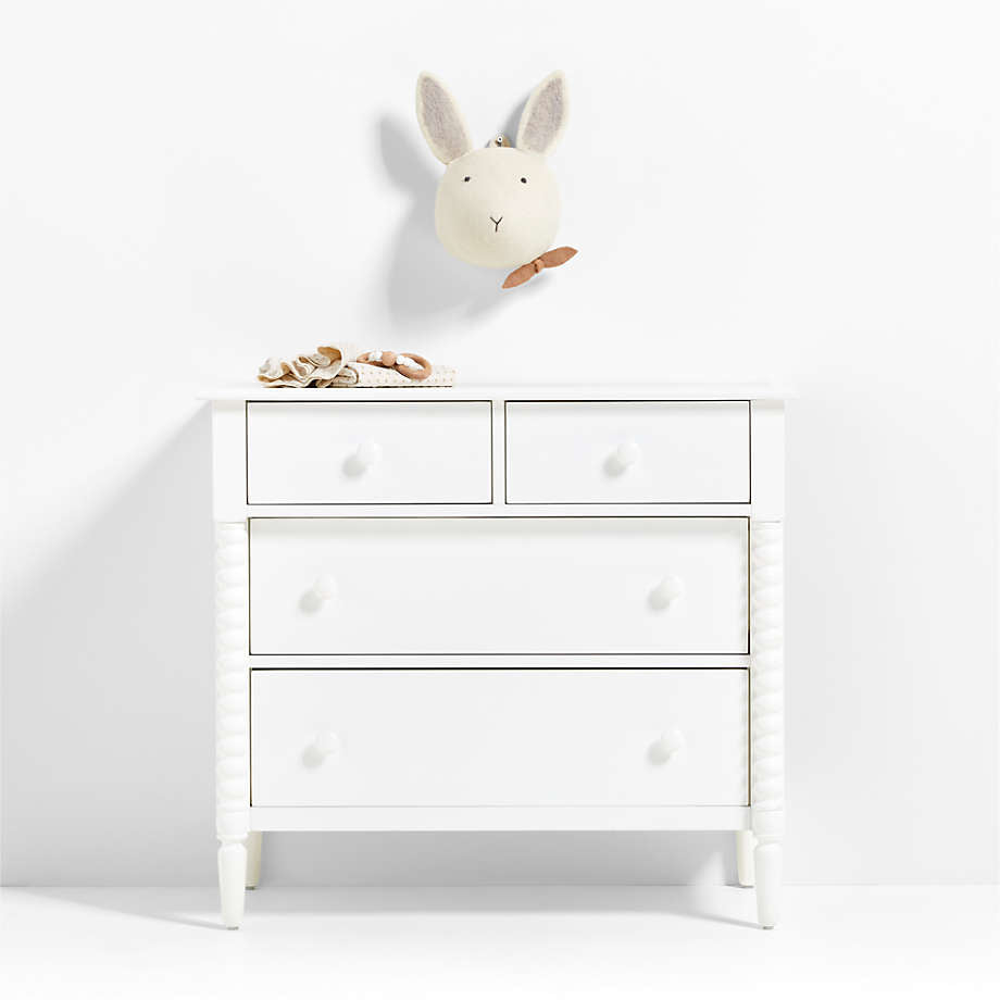 Décoration murale tête d'animal lapin en feutrine pour enfants