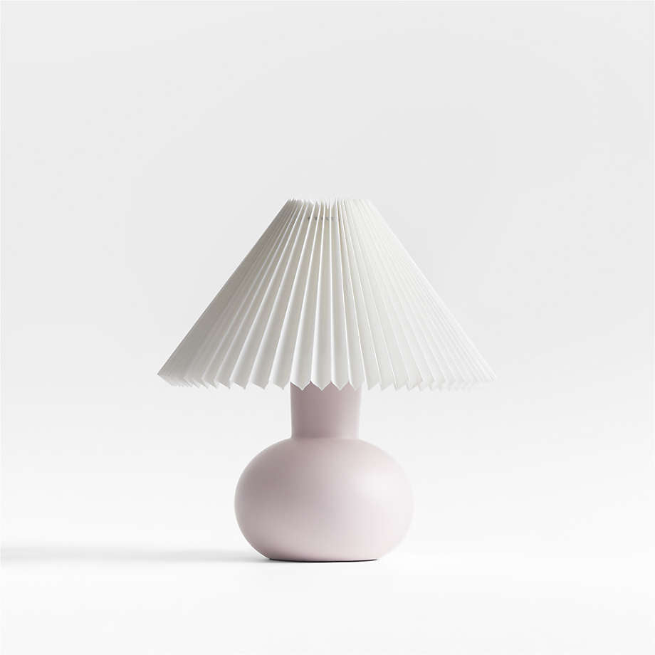Lampe de table enfant en céramique cannelée Flo