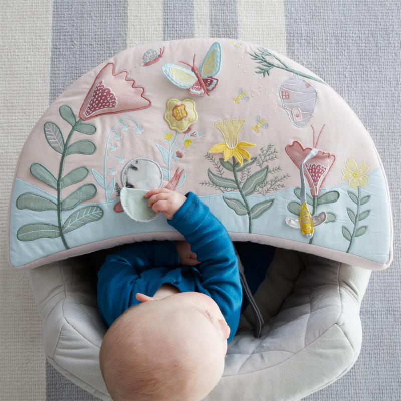 Chaise d'activités pour bébé jardin fleuri