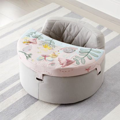 Chaise d'activités pour bébé jardin fleuri