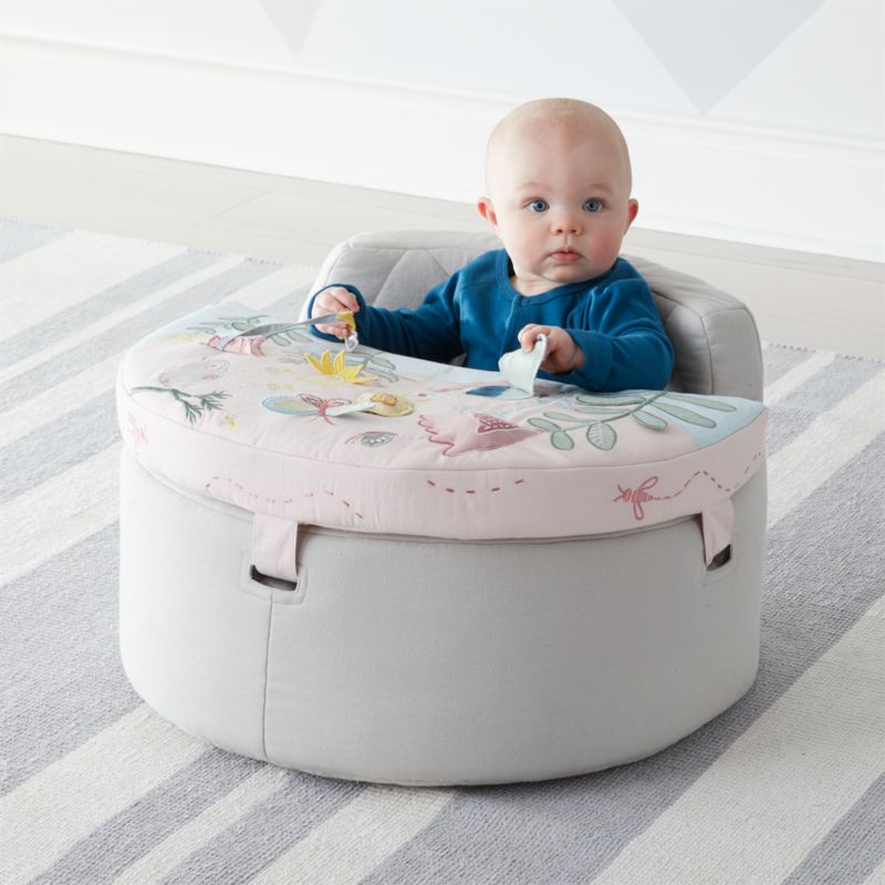 Chaise d'activités pour bébé jardin fleuri