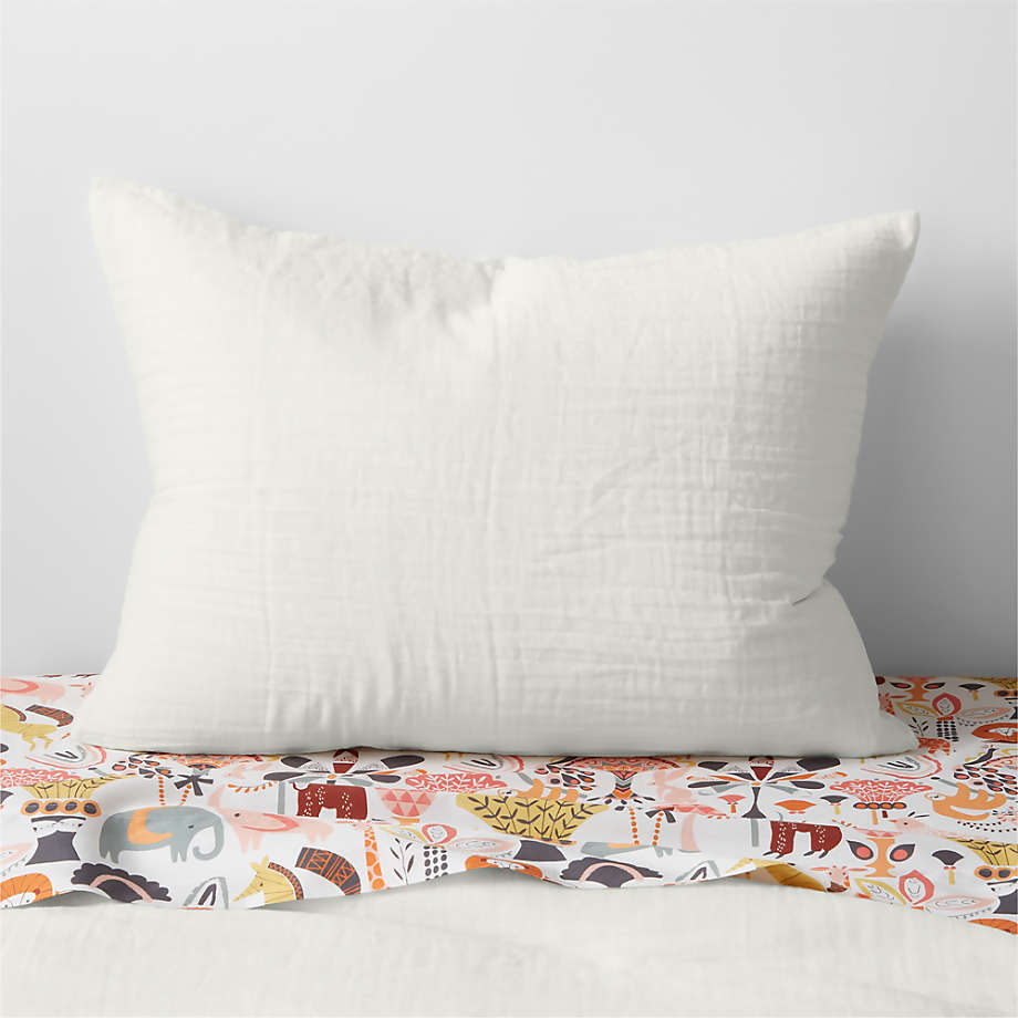 Taie d'oreiller en gaze de coton biologique ultra-douce pour enfants