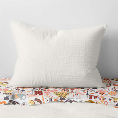 Taie d'oreiller en gaze de coton biologique ultra-douce pour enfants