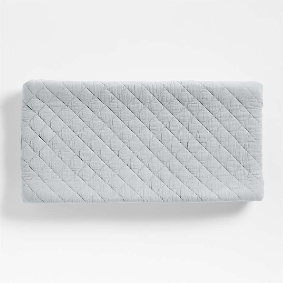 Housse de matelas à langer en gaze de coton biologique ultra-doux pour bébé