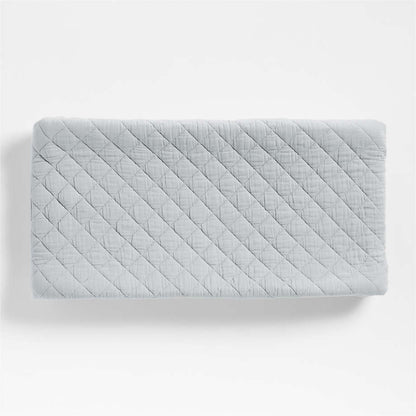 Housse de matelas à langer en gaze de coton biologique ultra-doux pour bébé