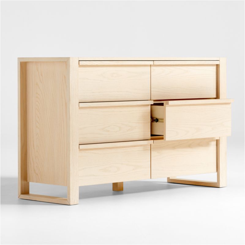 Commode large à 6 tiroirs en bois Gemini pour enfants