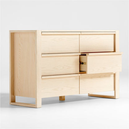 Commode large à 6 tiroirs en bois Gemini pour enfants