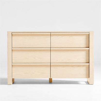 Commode large à 6 tiroirs en bois Gemini pour enfants