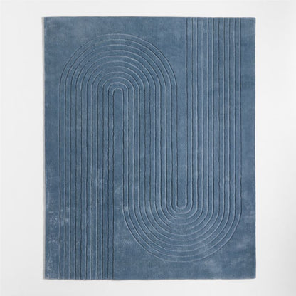 Tapis de performance sculpté géométrique pour enfants