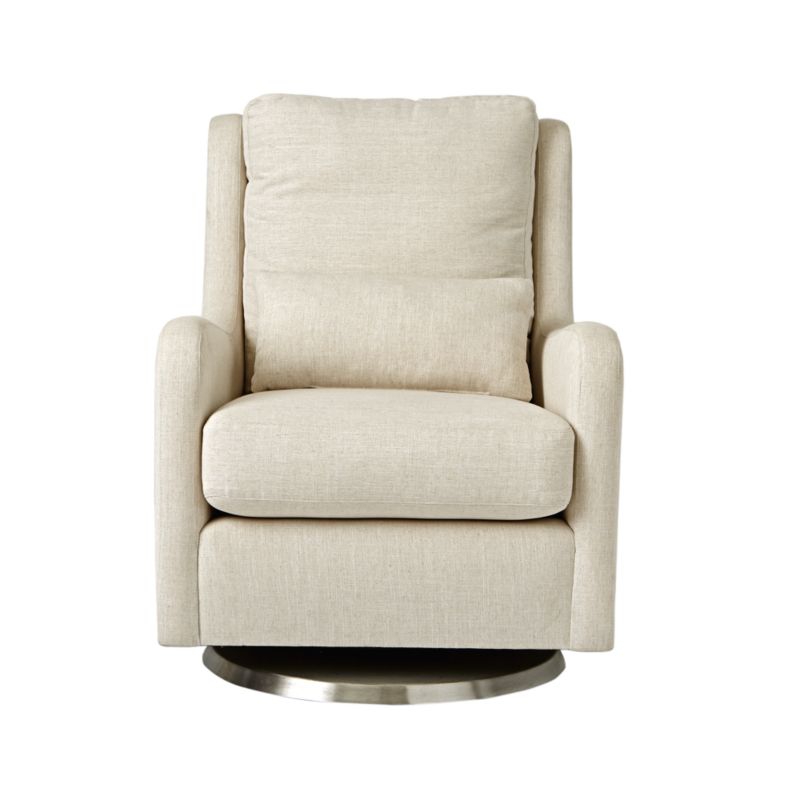 Fauteuil berçant pivotant Baby Milo avec base argentée