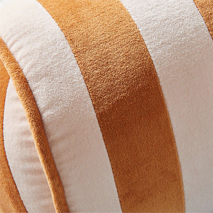 Coussin traversin en velours rayé Savannah Harriet pour enfants