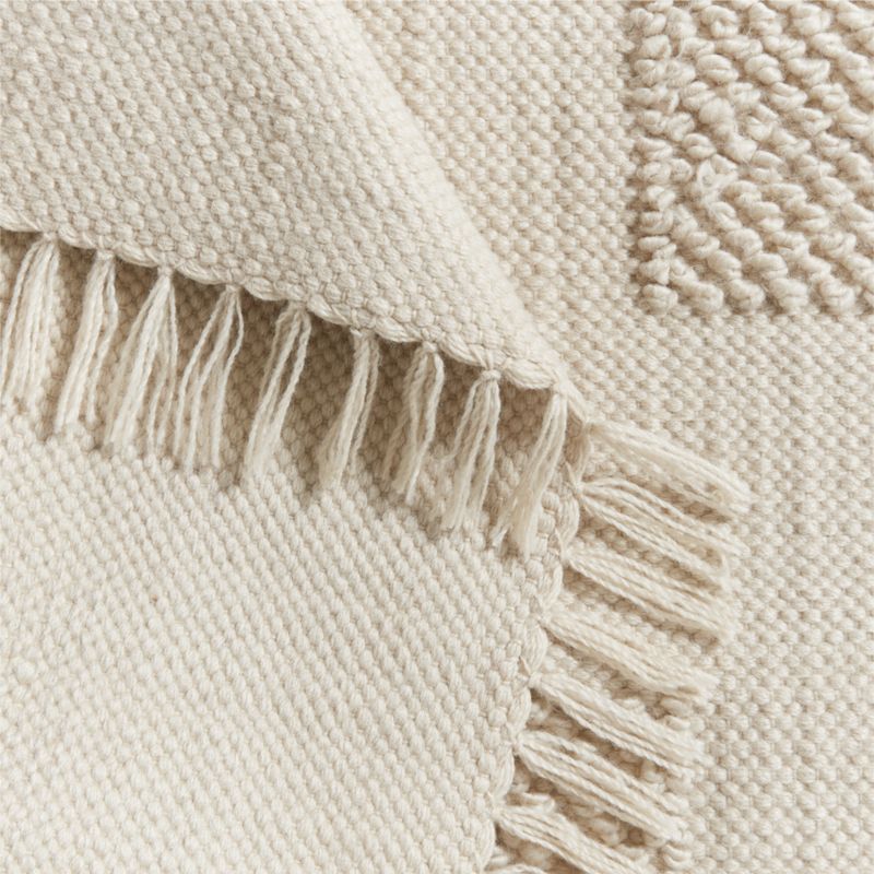 Tapis de performance tissé plat à festons hauts/bas pour enfants