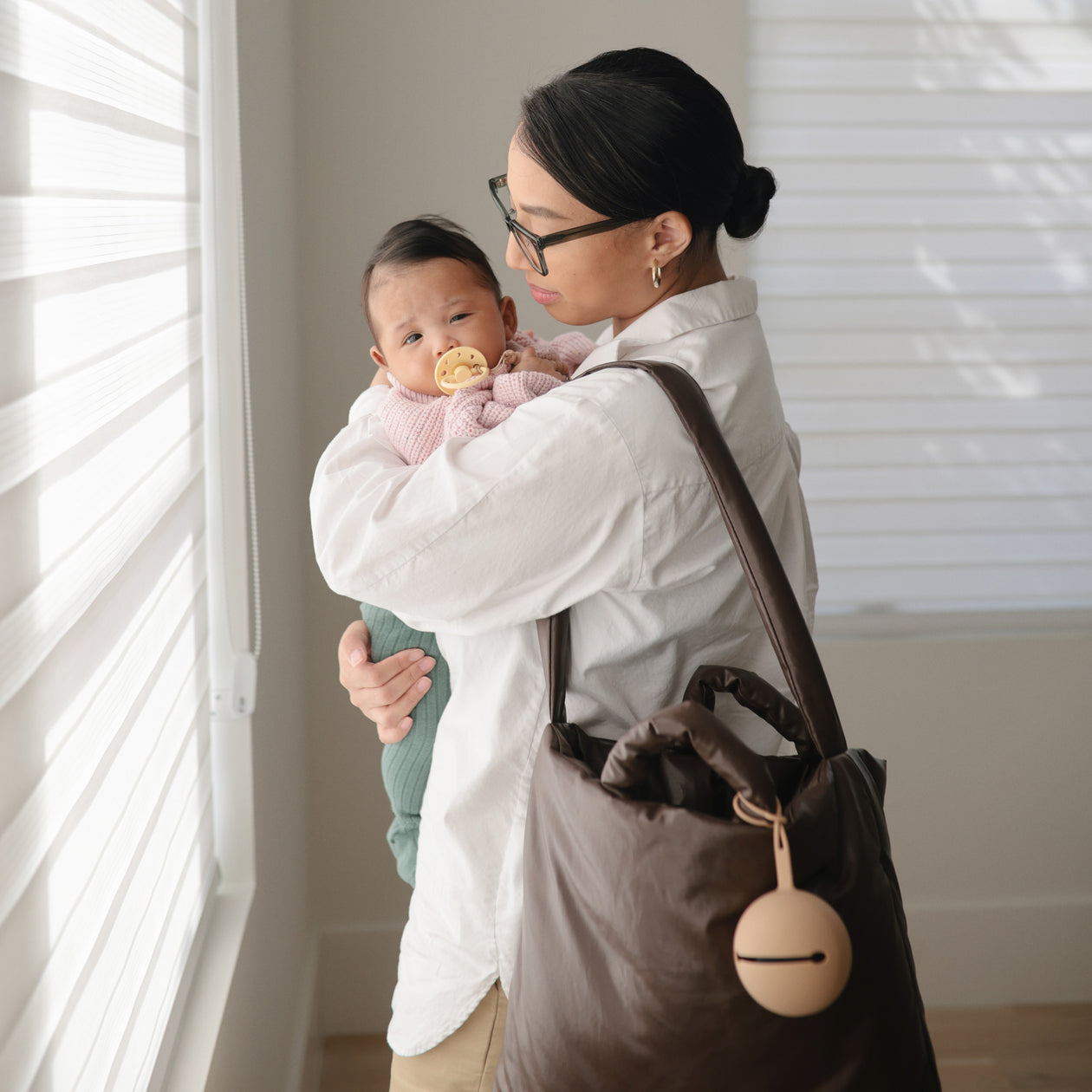 Étui à sucette en silicone Baby Mushie