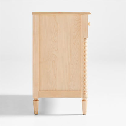 Commode étroite à 4 tiroirs en bois Jenny Lind pour enfants