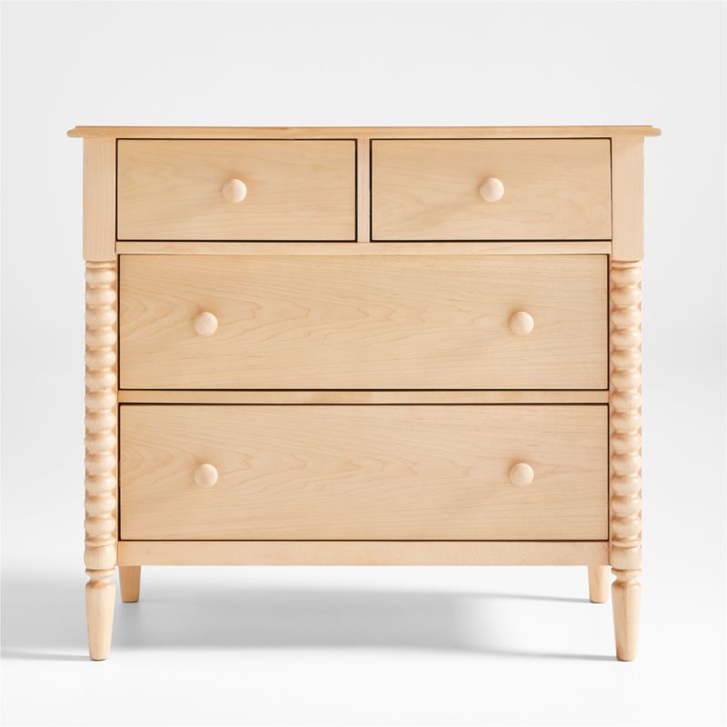 Commode étroite à 4 tiroirs en bois Jenny Lind pour enfants