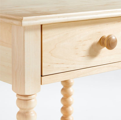 Table de chevet pour enfants Jenny Lind à fuseaux avec tiroir