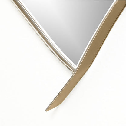 Miroir mural en métal en forme de cœur pour enfants