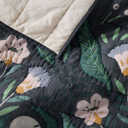 Couette enfant en voile de coton à motif tigre Marrakech Midnight