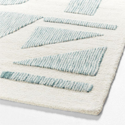 Tapis en laine moderne pour enfants avec alphabet