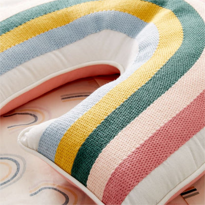 Coussin décoratif arc-en-ciel moderne pour enfants