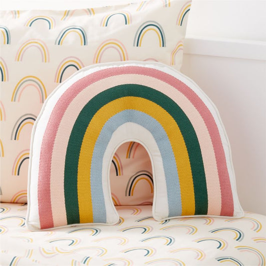 Coussin décoratif arc-en-ciel moderne pour enfants