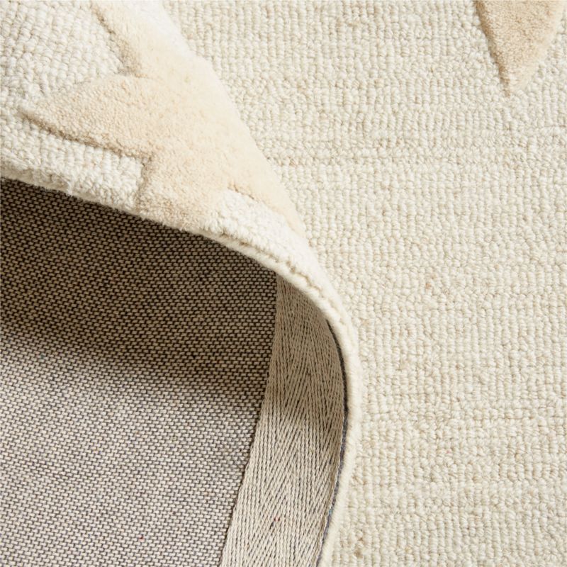 Tapis en laine moderne à étoiles pour enfants