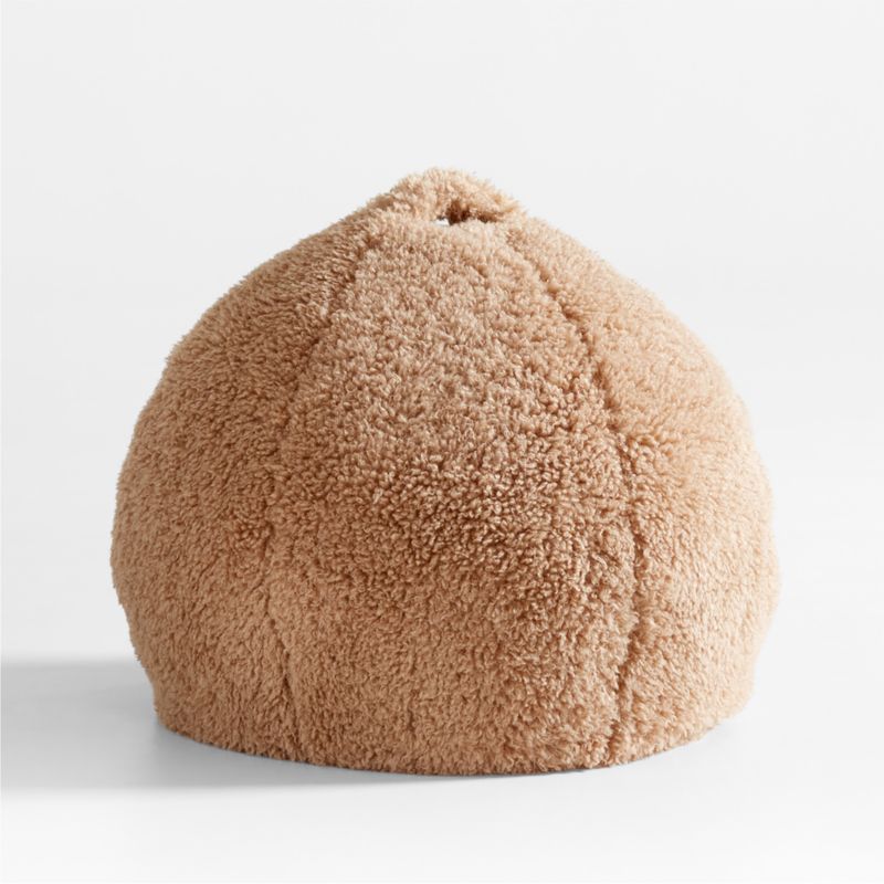 Pouf suspendu pour enfants en fausse fourrure mongole