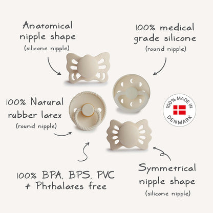 Sucettes Baby Mushie Frigg Première Sucette Moonlight Sailing (Lot de 4)