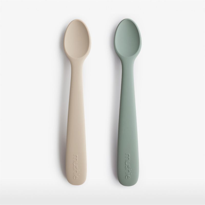Cuillères en silicone Baby Mushie (lot de 2)