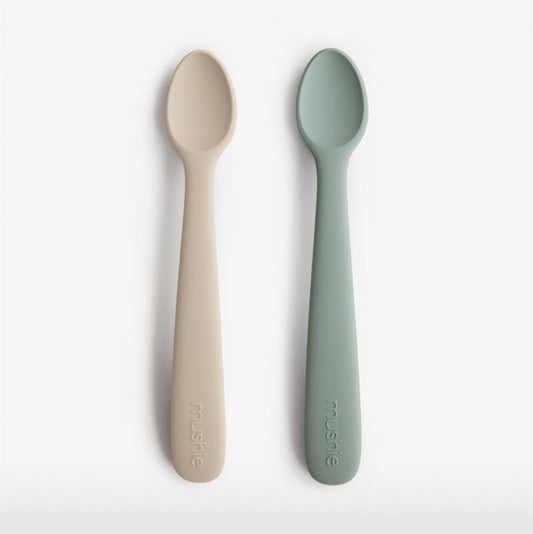 Cuillères en silicone Baby Mushie (lot de 2)