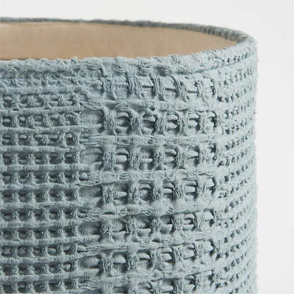 Poubelle de sol pour enfants Nella en coton gaufré avec poignées