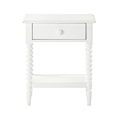 Table de chevet pour enfants Jenny Lind à fuseaux avec tiroir