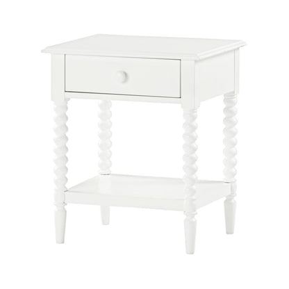 Table de chevet pour enfants Jenny Lind à fuseaux avec tiroir