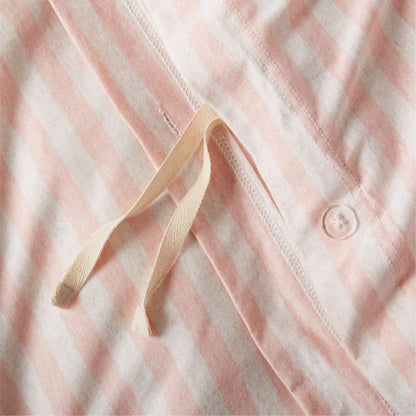 Housse de couette en coton biologique à rayures confortables pour enfants