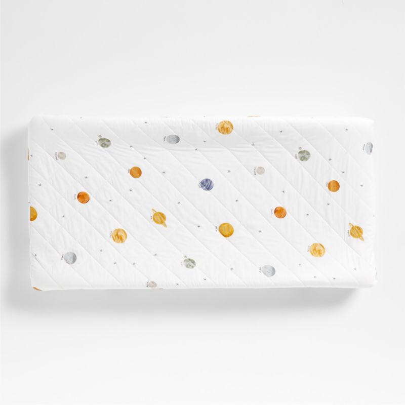 Housse de matelas à langer en coton biologique Baby Stay Cool Outer Orbit
