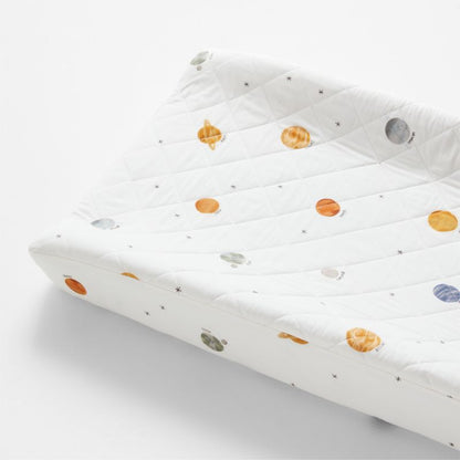 Housse de matelas à langer en coton biologique Baby Stay Cool Outer Orbit