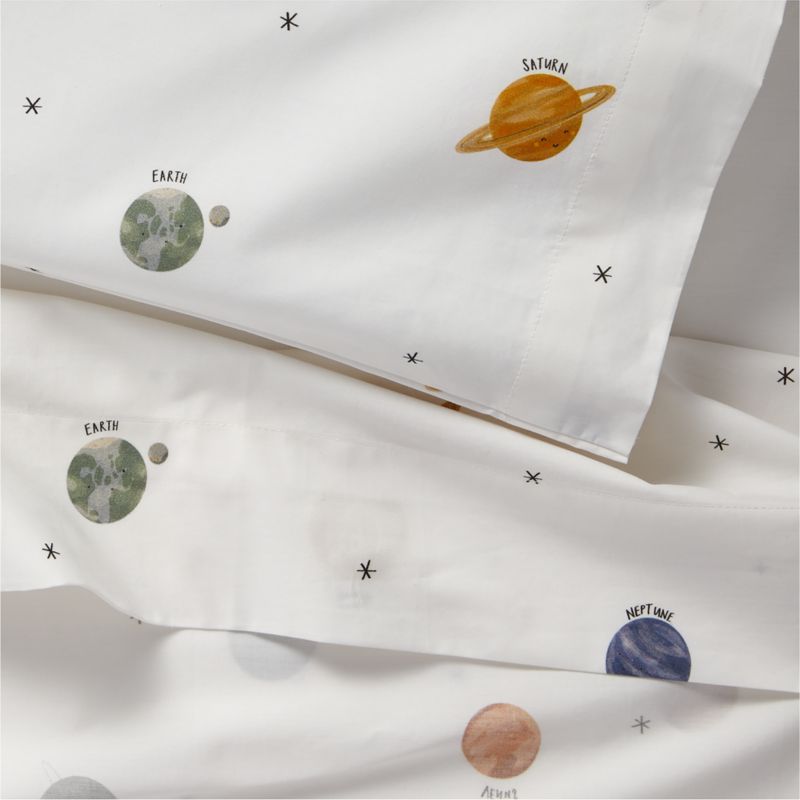 Ensemble de draps en coton biologique Kids Stay Cool Outer Orbit