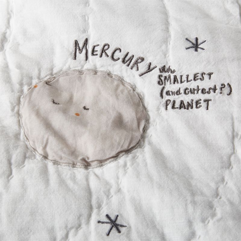 Couette en coton biologique pour enfants sur le thème de l'espace