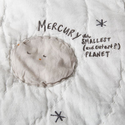 Couette en coton biologique pour enfants sur le thème de l'espace