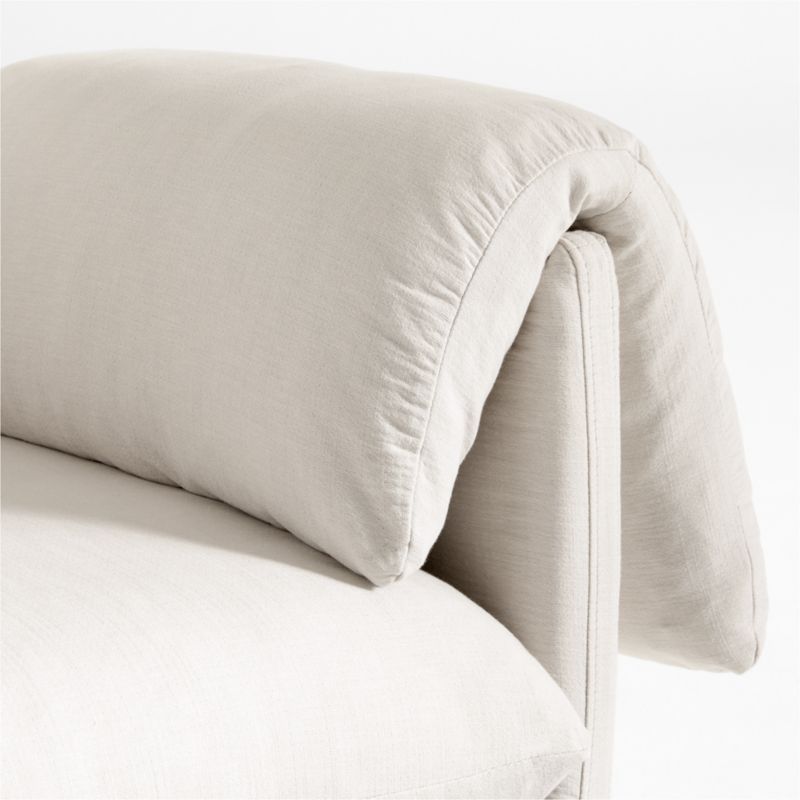 Fauteuil berçant pour chambre d'enfant Baby Piper avec housse amovible et base en bois