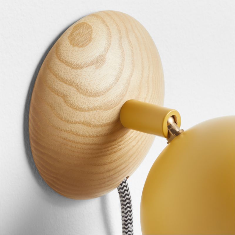 Applique murale pivotante à brancher Kids Pixi en métal et bois