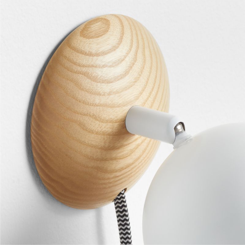 Applique murale pivotante à brancher Kids Pixi en métal et bois