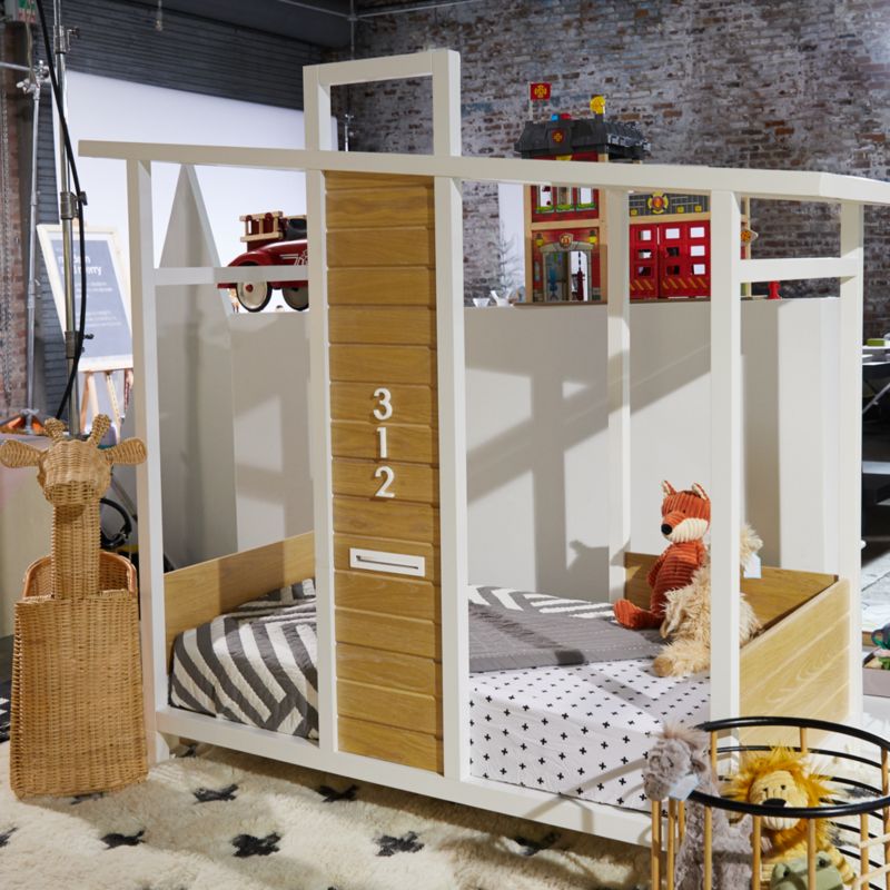 Panier de rangement de sol en rotin girafe pour enfants