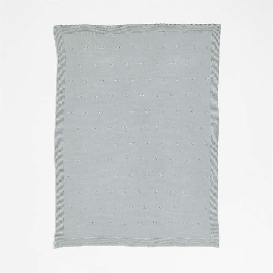 Couverture élégante en tricot pointelle pour poussette