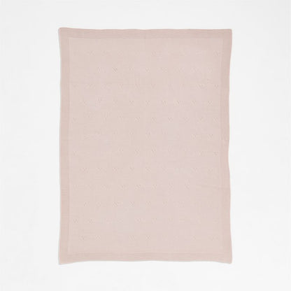 Couverture élégante en tricot pointelle pour poussette